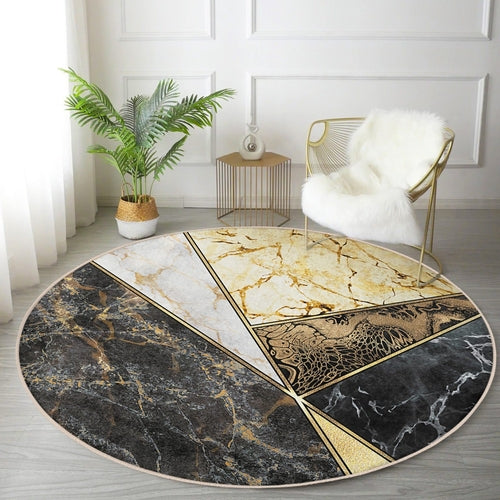 Elegant Marble Design Luxury Living Room Rug | Homeezone