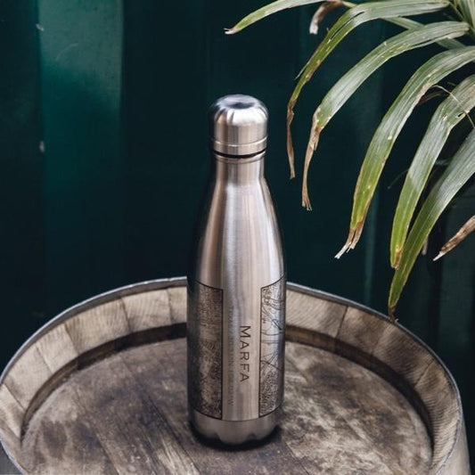 Marfa - Texas Map Insulated Bottle